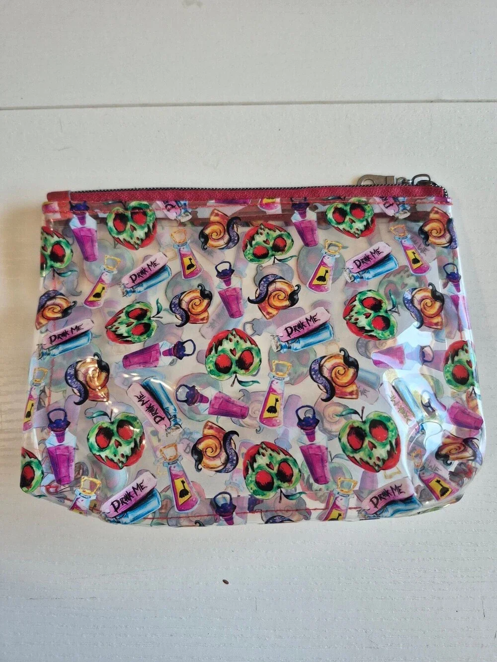 Poison apple clear vinyl Versatile Cosmetic Pouch